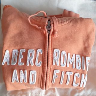 Sudadera Abercrombie & Fitch naranja de mujer