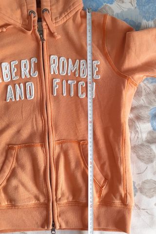 Sudadera Abercrombie & Fitch naranja de mujer