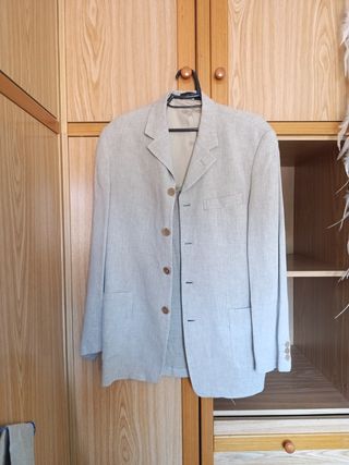 Traje lino beige - Hombre