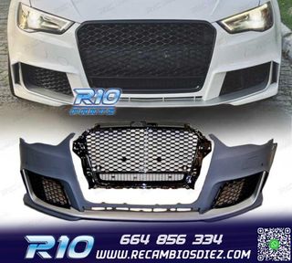 PARAGOLPES DELANTERO AUDI A3 SEDAN CABRIO 13-15 LOOK RS3