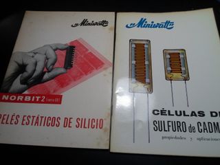 Miniwatt: 2 folletos antiguos -reles y células