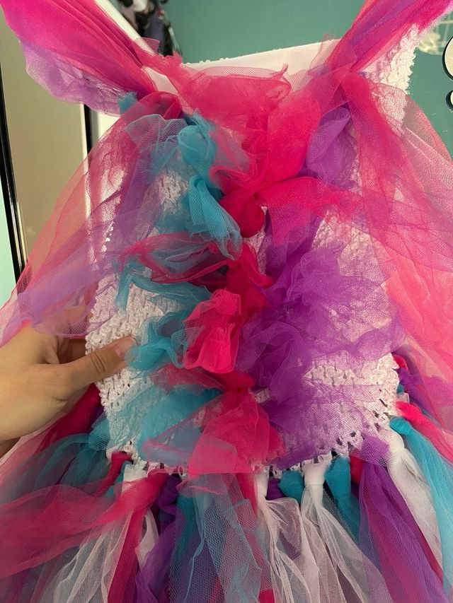 Vestido Unicornio Niña Colores