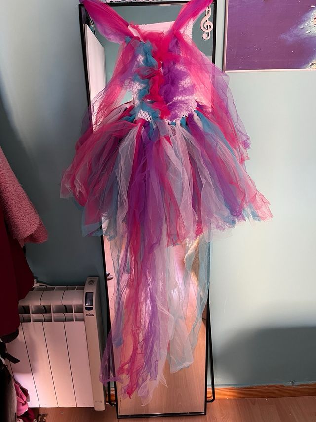 Vestido Unicornio Niña Colores