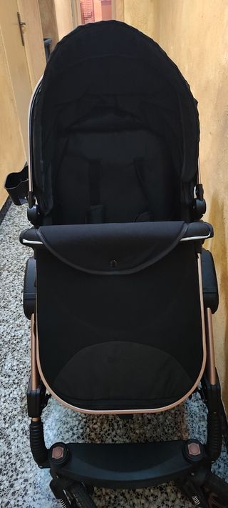 Carrito bebé 3 en 1 negro
