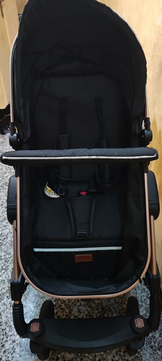 Carrito bebé 3 en 1 negro