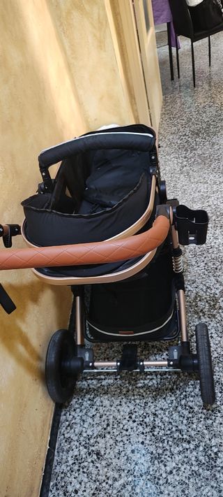 Carrito bebé 3 en 1 negro