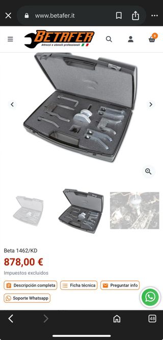 Beta 1462/KD
extractor de inyectores Denso