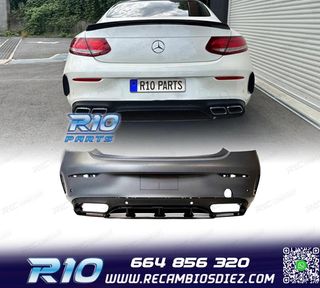 PARAGOLPES TRASERO MERCEDES CLASE C W205 2P 14-20 LOOK AMG 