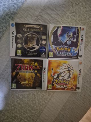 4 juegos Nintendo 3DS/DS
