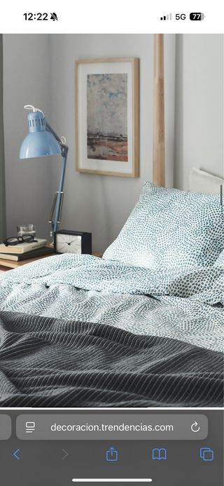 Funda nórdica IKEA - Azul y Gris