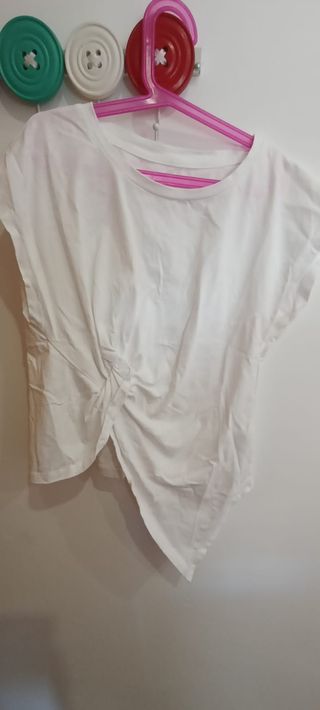 Camiseta blanca - Top corto