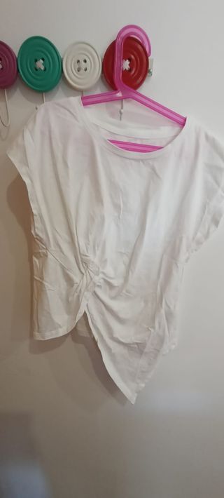 Camiseta blanca - Top corto