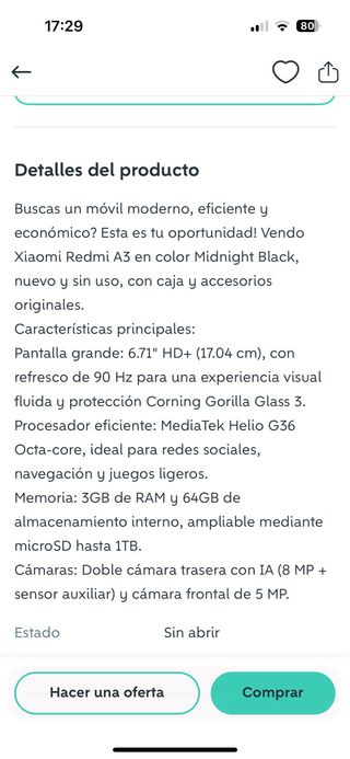 Xiaomi Redmi A5 - Negro
