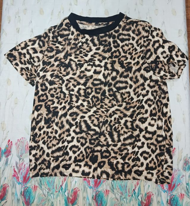 Camiseta Leopardo - M/Corta