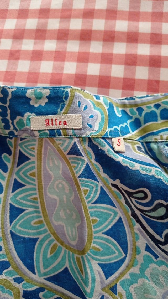 Camicia Paisley Blu Multicolor