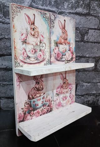 Libreria rustica fatta a mano