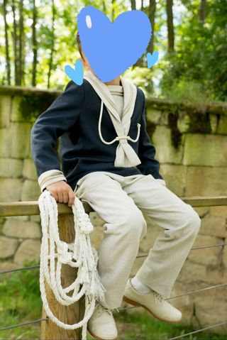 Traje comunión niño marinero azul