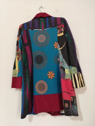 Cappotto lungo multicolor tg L