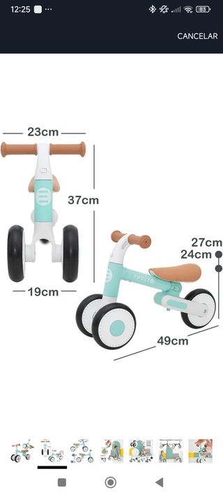 Bicicleta Equilibrio Infantil - TEENY