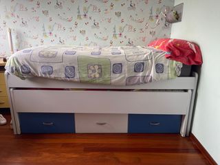 Cama nido infantil con cajones