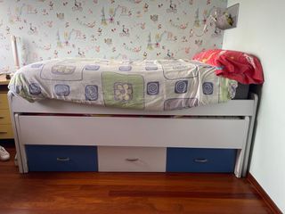 Cama nido infantil con cajones