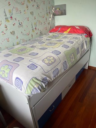 Cama nido infantil con cajones