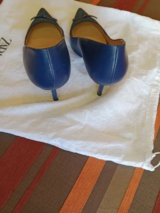 Tacones Zara Azul - Talla 38