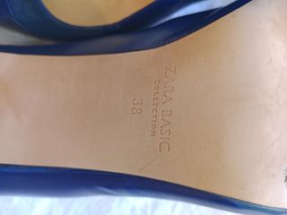 Tacones Zara Azul - Talla 38