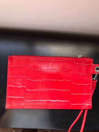 Bolso de piel rojo Longchamp. Original