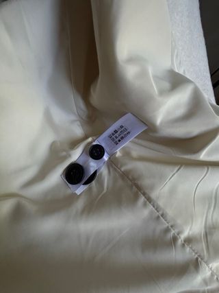 Abrigo blanco Bershka