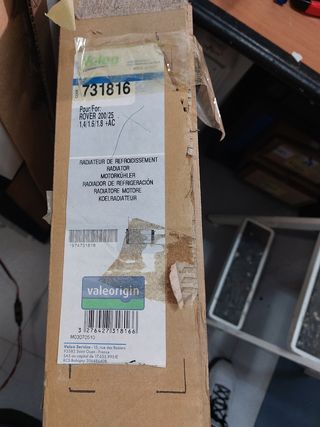 Radiador Rover 200/25 1.4/1.6/1.8 MG ZR