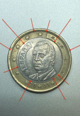 Moneda 1 euro España 2001