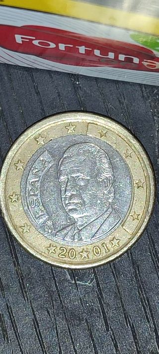 Moneda 1 euro España 2001