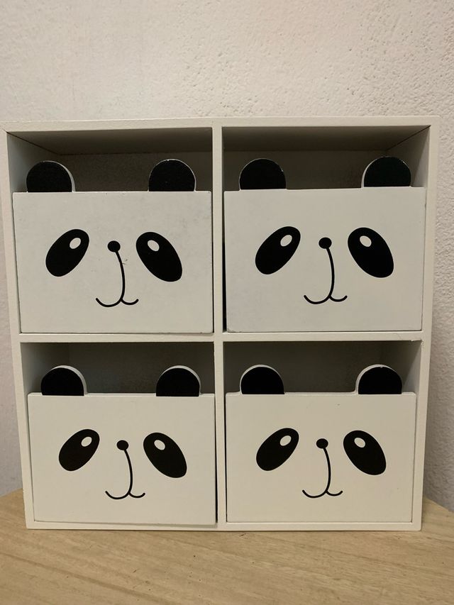 Organizzatore Panda in Legno