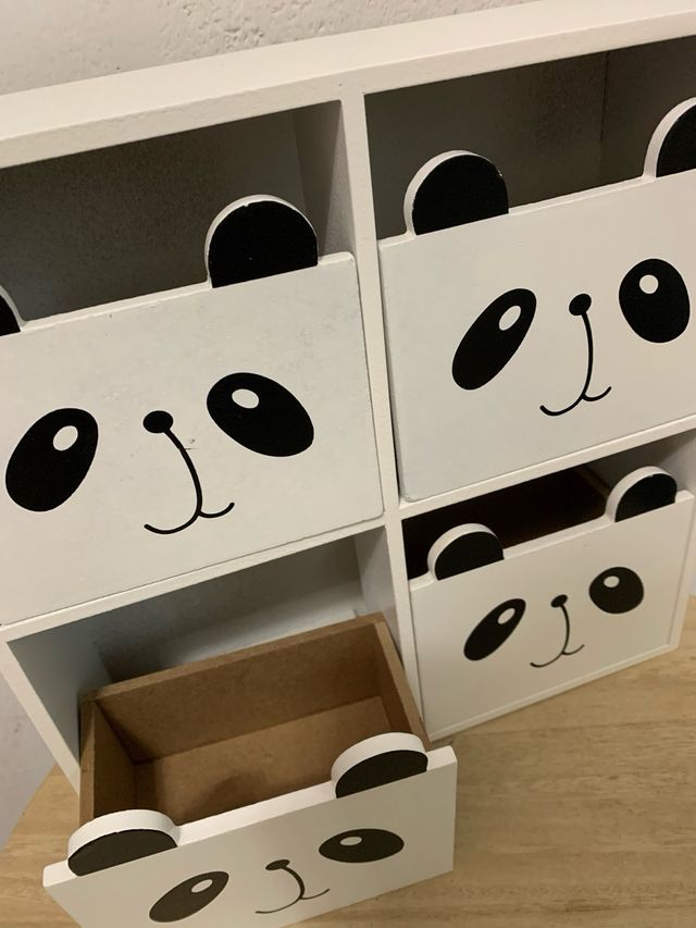 Organizzatore Panda in Legno