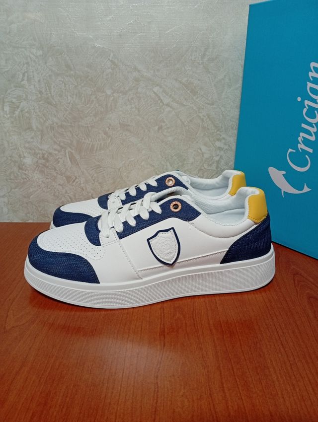 Sneakers Crucian bianco  blu 42