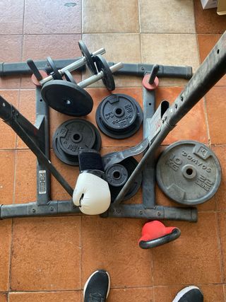 Set pesas - Barra mancuernas