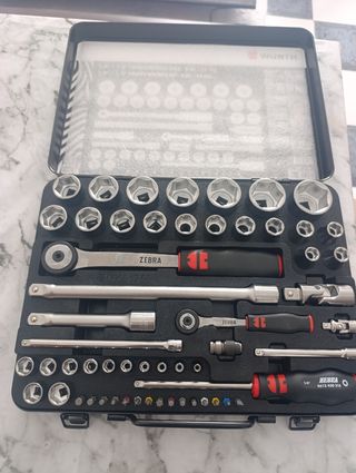 Juego llaves Wurth 1/4"-1/2", 56 piezas