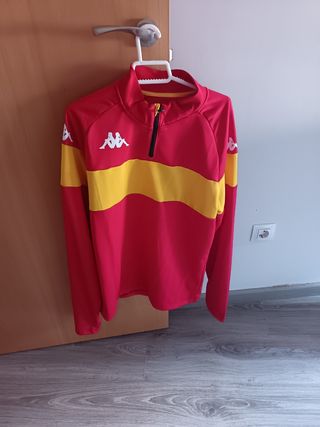 Sudadera Kappa roja-amarilla