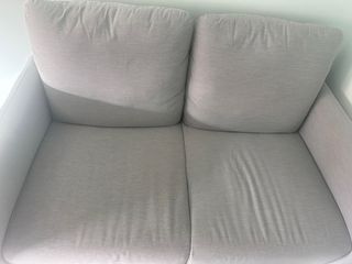 Sofá 2 plazas gris - como nuevo
