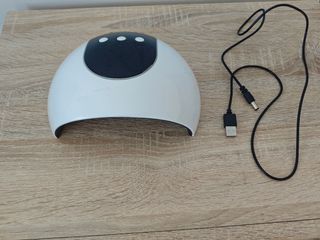 Secador de uñas UV LED blanco y limador eléctrico 