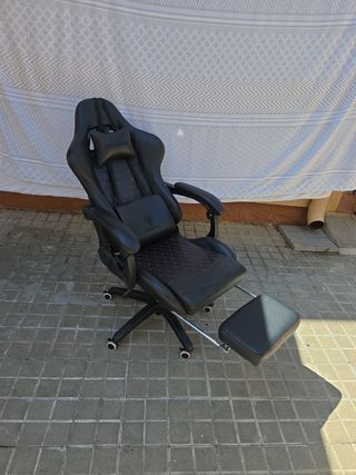Silla Gaming DOWNIX - Negra con Rojo