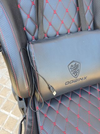 Silla Gaming DOWNIX - Negra con Rojo