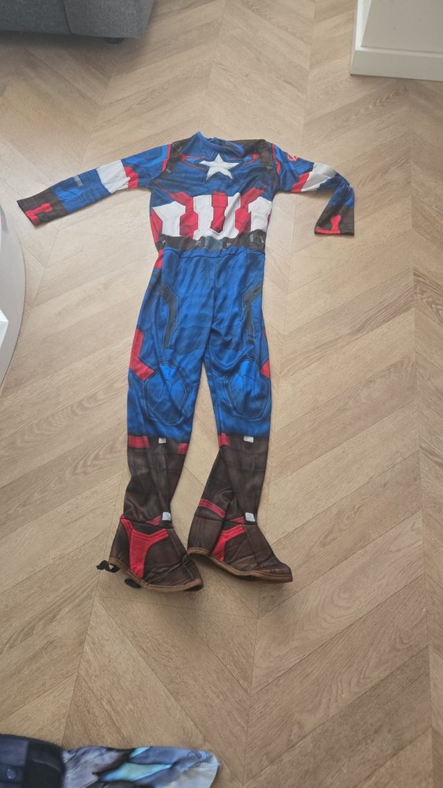 Traje Capitán América Niño T.11/12