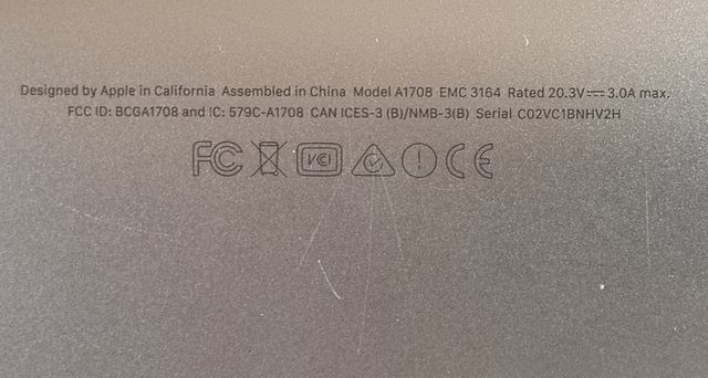 MacBook Pro 13" 2017 Gris Espacial