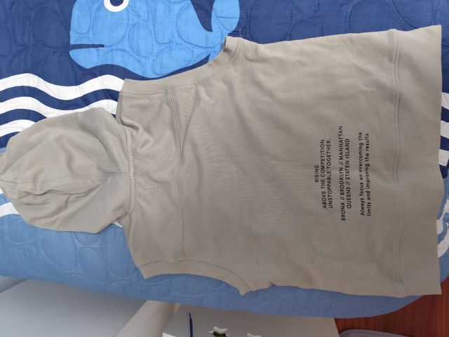 Sudadera capucha sin mangas Zara