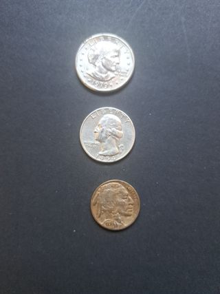 3 Monedas USA: 1979, 1954, 1936