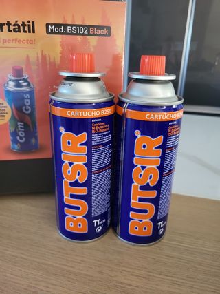 Cocina a gas portátil y 2 Recargas Butsir B250