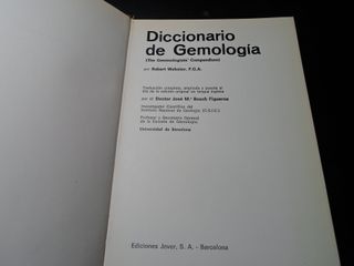 Diccionario Gemología - Robert Webster