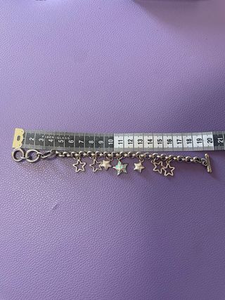 Pulsera estrellas plata turquesa